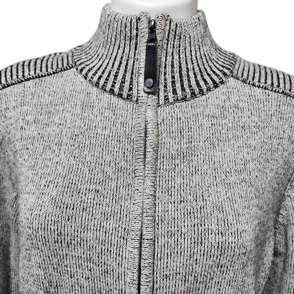 Fried denim NYC ribbed knit full zip sweater men's medium - Picture 2 of 9